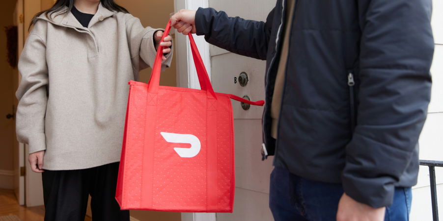 DoorDash product sampling in Australia, integrates brands into real delivery moments to reach consumers in context.